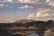Frederic Edwin Church West Rock,new Haven oil painting on canvas